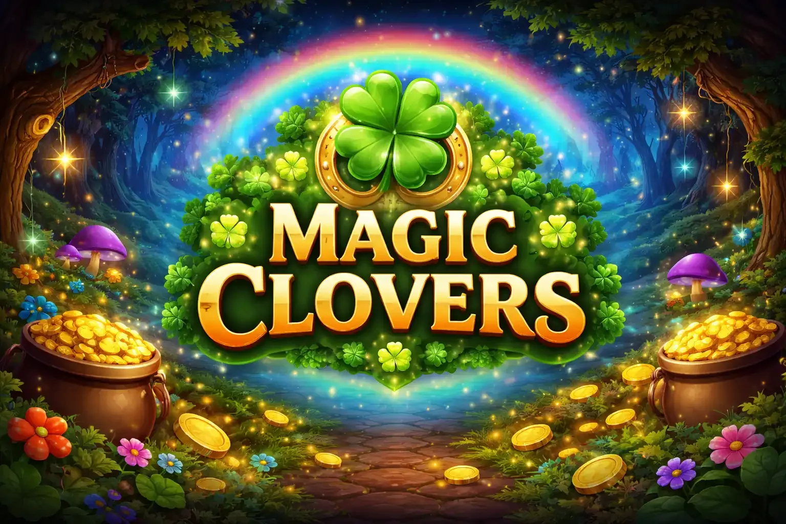 До 50 000 ₸ на Magic Clovers